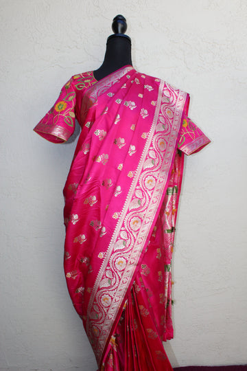 Tarini Luxe Banaras pre draped saree
