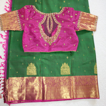 Pure Silk Korvai kanchipuram saree
