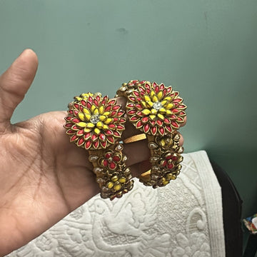 Yellow and Red Bangles