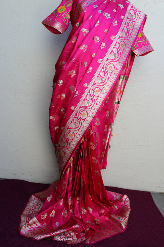 Tarini Luxe Banaras pre draped saree