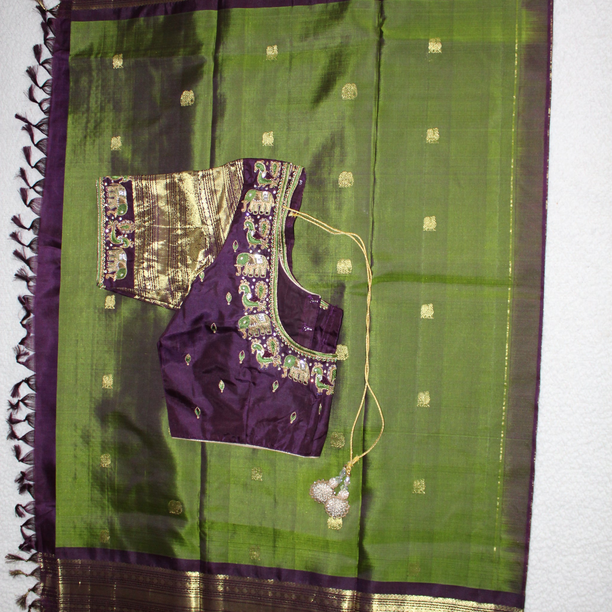 Green Pure Silk Kanchivaram Saree