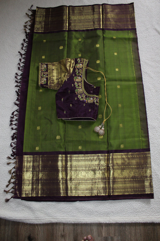 Green Pure Silk Kanchivaram Saree